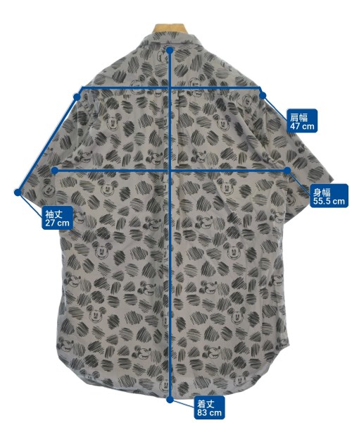 COMME des GARCONS HOMME DEUX（コムデギャルソンオムドゥ）カジュアルシャツ グレー サイズ:XL メンズ/2200705424066