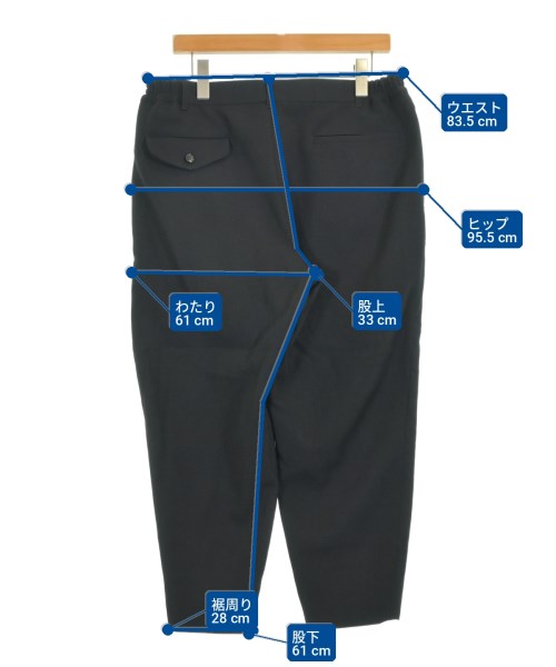 COMME des GARCONS HOMME DEUX（コムデギャルソンオムドゥ）スラックス 黒 サイズ:L メンズ/2200715240038