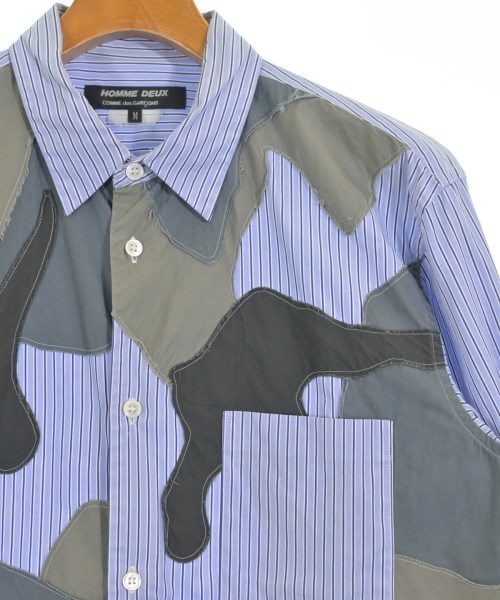 COMME des GARCONS HOMME DEUX（コムデギャルソンオムドゥ）カジュアルシャツ 青 サイズ:M メンズ/2200718440060