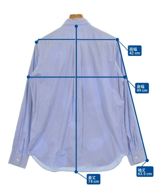 COMME des GARCONS HOMME DEUX（コムデギャルソンオムドゥ）カジュアルシャツ 青 サイズ:M メンズ/2200718440060
