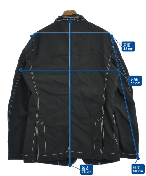 COMME des GARCONS HOMME DEUX（コムデギャルソンオムドゥ）ジャケット 黒 サイズ:L メンズ/2200719108013
