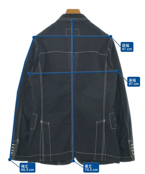 COMME des GARCONS HOMME DEUX（コムデギャルソンオムドゥ）カジュアルジャケット 黒 サイズ:M メンズ/2200632961108
