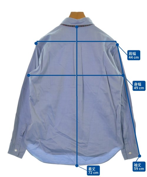 COMME des GARCONS HOMME DEUX（コムデギャルソンオムドゥ）カジュアルシャツ 青 サイズ:S メンズ/2200645589054