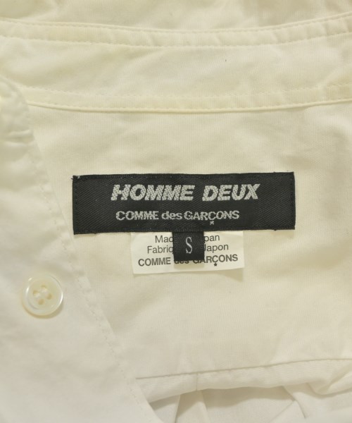 COMME des GARCONS HOMME DEUX（コムデギャルソンオムドゥ）カジュアルシャツ 白 サイズ:S メンズ/2200646442020