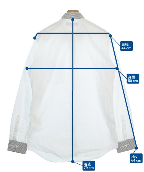 COMME des GARCONS HOMME DEUX（コムデギャルソンオムドゥ）カジュアルシャツ 白 サイズ:M メンズ/2200639029023