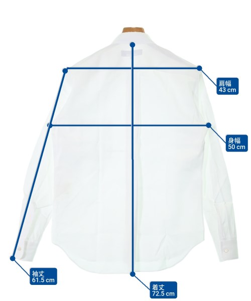 COMME des GARCONS HOMME DEUX（コムデギャルソンオムドゥ）カジュアルシャツ 白 サイズ:S メンズ/2200640363017