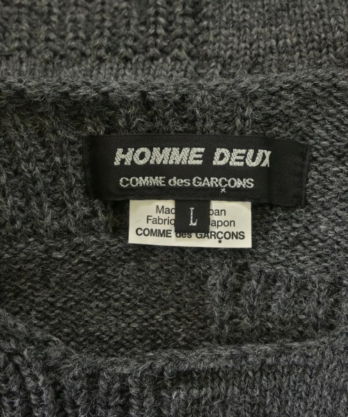 COMME des GARCONS HOMME DEUX（コムデギャルソンオムドゥ）ニット・セーター グレー サイズ:L メンズ/2200648859031