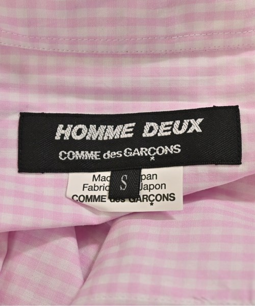 COMME des GARCONS HOMME DEUX（コムデギャルソンオムドゥ）カジュアルシャツ ピンク サイズ:S メンズ/2200650662025