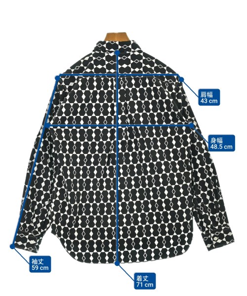 COMME des GARCONS HOMME DEUX（コムデギャルソンオムドゥ）カジュアルシャツ 黒 サイズ:S メンズ/2200650662049