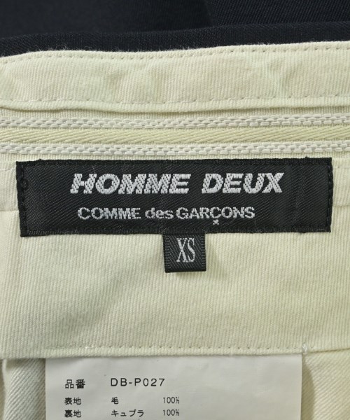 COMME des GARCONS HOMME DEUX（コムデギャルソンオムドゥ）スラックス 黒 サイズ:XS メンズ/2200651087049