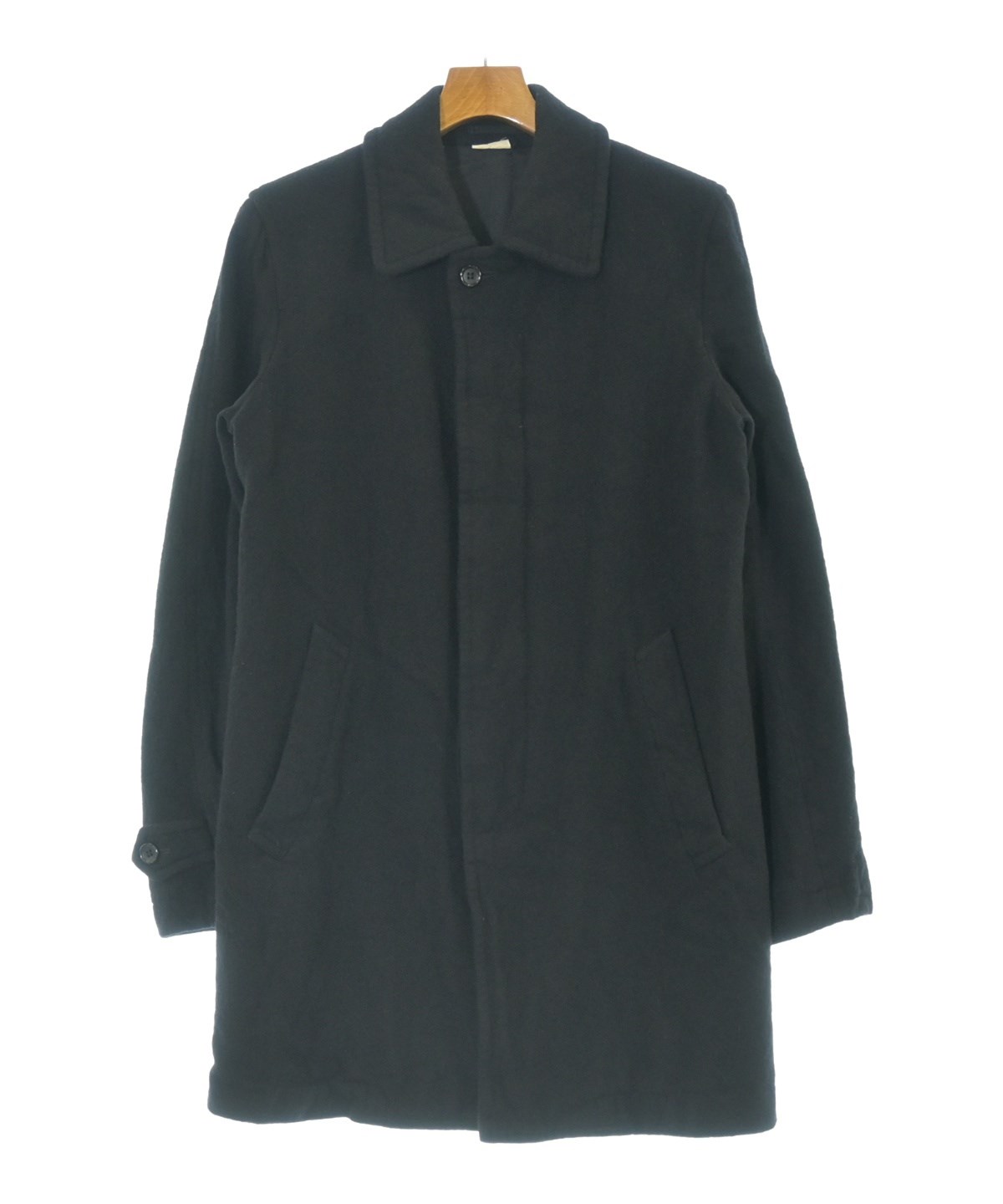 コムデギャルソンオムドゥ ブラック ステンカラーコート 赤タグ COMME des GARCONS HOMME DEUX（コムデギャルソンオムドゥ）ステン