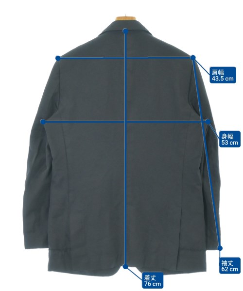 COMME des GARCONS HOMME DEUX（コムデギャルソンオムドゥ）カジュアルジャケット 黒 サイズ:M メンズ/2200651489027