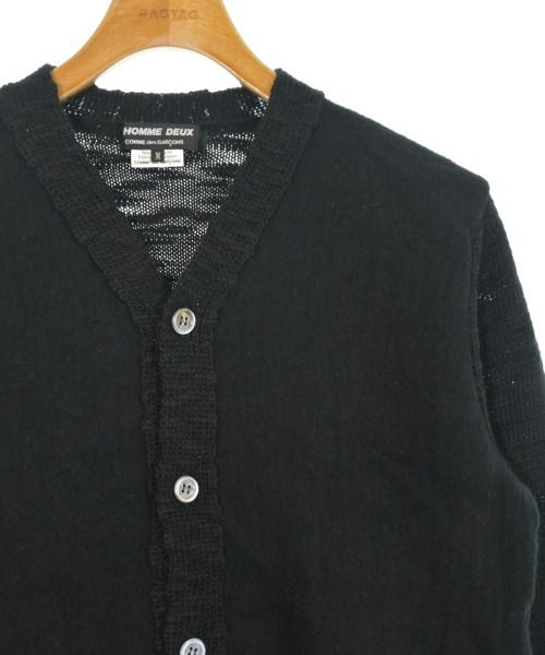 COMME des GARCONS HOMME DEUX（コムデギャルソンオムドゥ）カーディガン 黒 サイズ:M メンズ/2200651489089