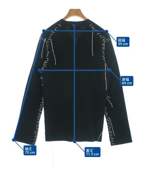 COMME des GARCONS HOMME DEUX（コムデギャルソンオムドゥ）カーディガン 黒 サイズ:M メンズ/2200651489096