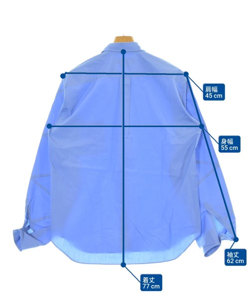 COMME des GARCONS HOMME DEUX（コムデギャルソンオムドゥ）カジュアルシャツ 青 サイズ:M メンズ/2200651489164