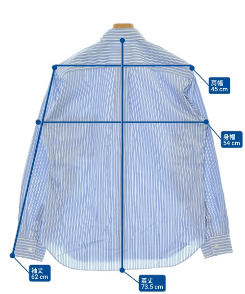 COMME des GARCONS HOMME DEUX（コムデギャルソンオムドゥ）カジュアルシャツ 青 サイズ:M メンズ/2200651489188