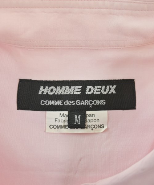 COMME des GARCONS HOMME DEUX（コムデギャルソンオムドゥ）カジュアルシャツ ピンク サイズ:M メンズ/2200651489195