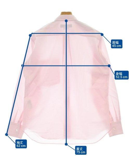 COMME des GARCONS HOMME DEUX（コムデギャルソンオムドゥ）カジュアルシャツ ピンク サイズ:M メンズ/2200651489195