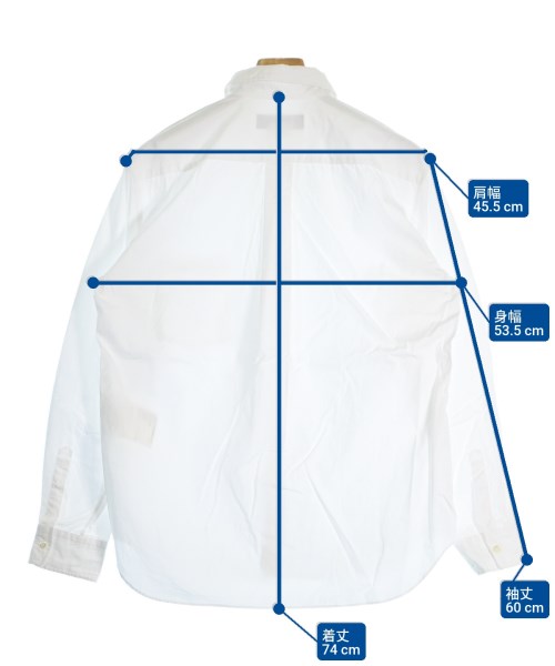 COMME des GARCONS HOMME DEUX（コムデギャルソンオムドゥ）カジュアルシャツ 白 サイズ:M メンズ/2200652463149