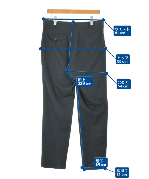 COMME des GARCONS HOMME DEUX（コムデギャルソンオムドゥ）スラックス 黒 サイズ:M メンズ/2200646176192