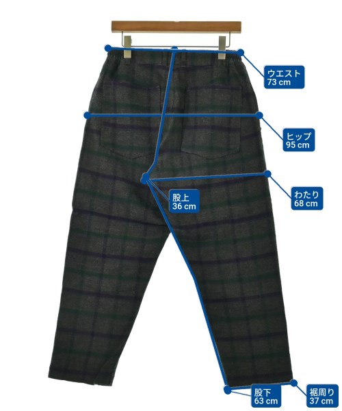 COMME des GARCONS HOMME DEUX（コムデギャルソンオムドゥ）クロップドパンツ グレー サイズ:S メンズ/2200653472096