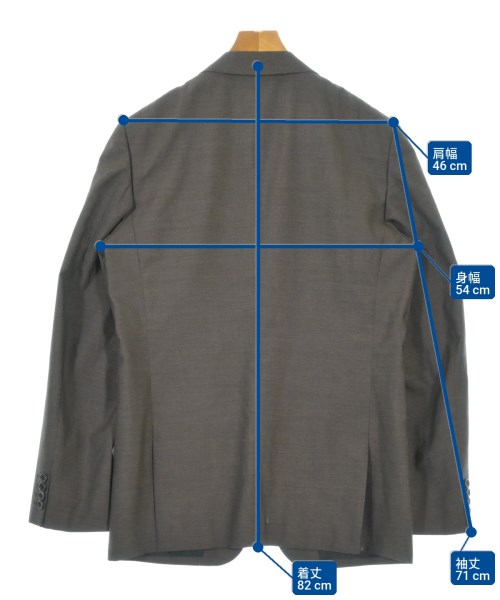 COMME des GARCONS HOMME DEUX（コムデギャルソンオムドゥ）テーラードジャケット 茶 サイズ:XL メンズ/2200702228056