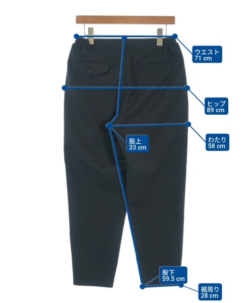 COMME des GARCONS HOMME DEUX（コムデギャルソンオムドゥ）スラックス 黒 サイズ:XS メンズ/2200702637100
