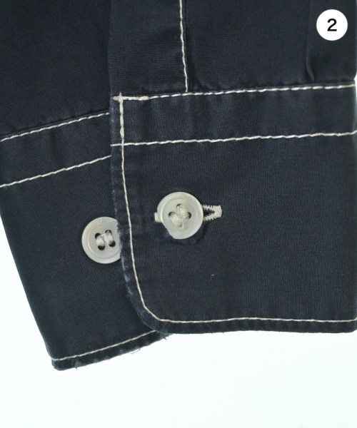 COMME des GARCONS HOMME DEUX（コムデギャルソンオムドゥ）カジュアルシャツ 紺 サイズ:XS メンズ/2200702937064