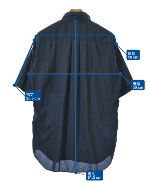 COMME des GARCONS HOMME DEUX（コムデギャルソンオムドゥ）カジュアルシャツ 紺 サイズ:L メンズ/2200703339065