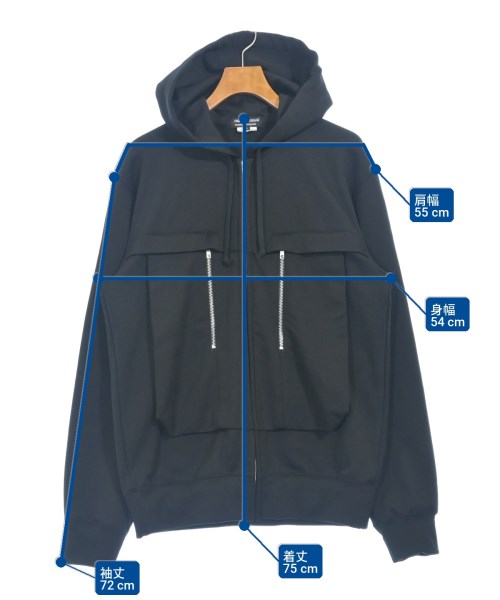 COMME des GARCONS HOMME DEUX（コムデギャルソンオムドゥ）パーカー 黒 サイズ:L メンズ/2200703825056