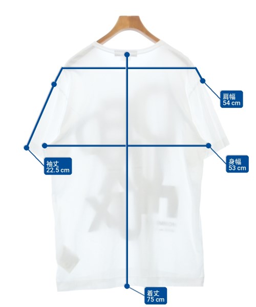 COMME des GARCONS HOMME DEUX（コムデギャルソンオムドゥ）Tシャツ・カットソー 白 サイズ:XL メンズ/2200703825117