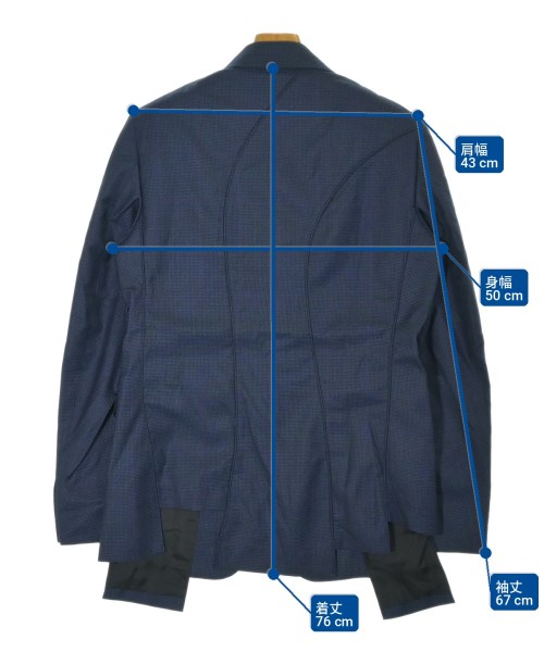 COMME des GARCONS HOMME DEUX（コムデギャルソンオムドゥ）テーラードジャケット 紺 サイズ:M メンズ/2200703906045