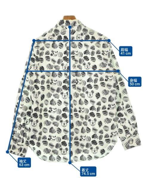 COMME des GARCONS HOMME DEUX（コムデギャルソンオムドゥ）カジュアルシャツ 白 サイズ:M メンズ/2200701954123