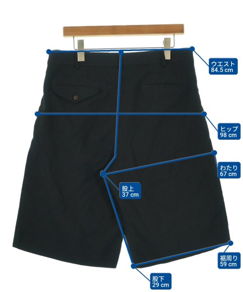 COMME des GARCONS HOMME DEUX（コムデギャルソンオムドゥ）ショートパンツ 黒 サイズ:L メンズ/2200704563056