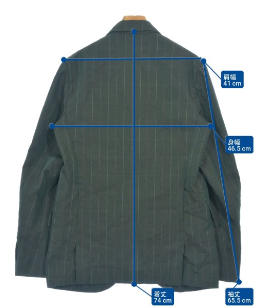 COMME des GARCONS HOMME DEUX（コムデギャルソンオムドゥ）テーラードジャケット 緑 サイズ:S メンズ/2200705995023