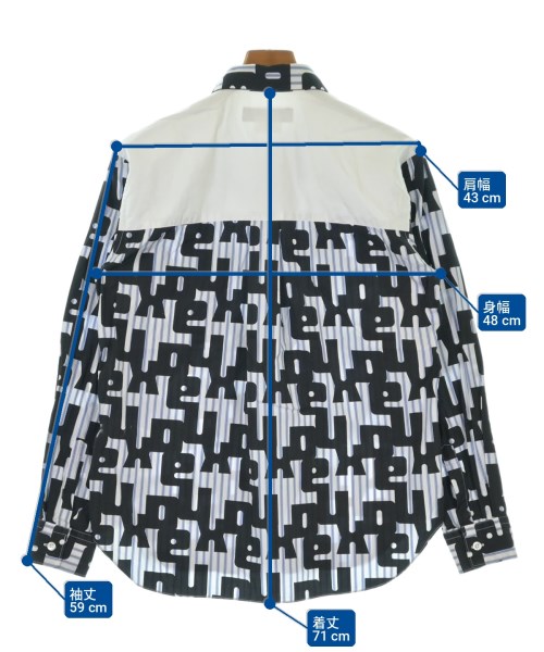 COMME des GARCONS HOMME DEUX（コムデギャルソンオムドゥ）カジュアルシャツ 白 サイズ:S メンズ/2200706486056