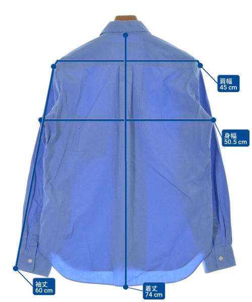 COMME des GARCONS HOMME DEUX（コムデギャルソンオムドゥ）カジュアルシャツ 青 サイズ:S メンズ/2200705073097