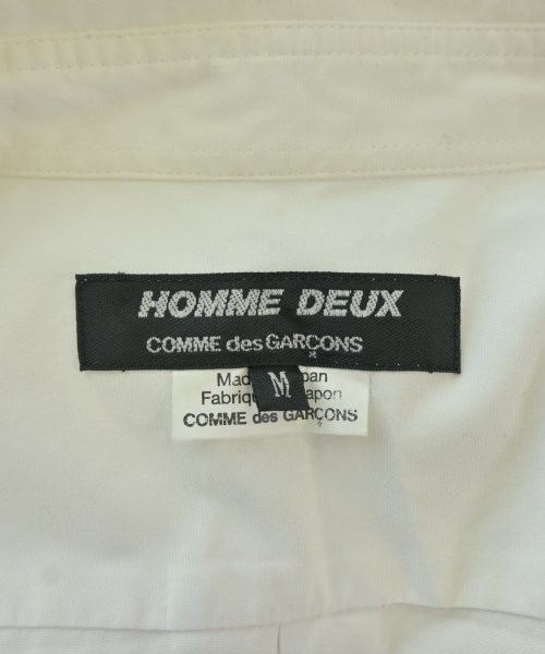 COMME des GARCONS HOMME DEUX（コムデギャルソンオムドゥ）カジュアルシャツ 白 サイズ:M メンズ/2200705073110