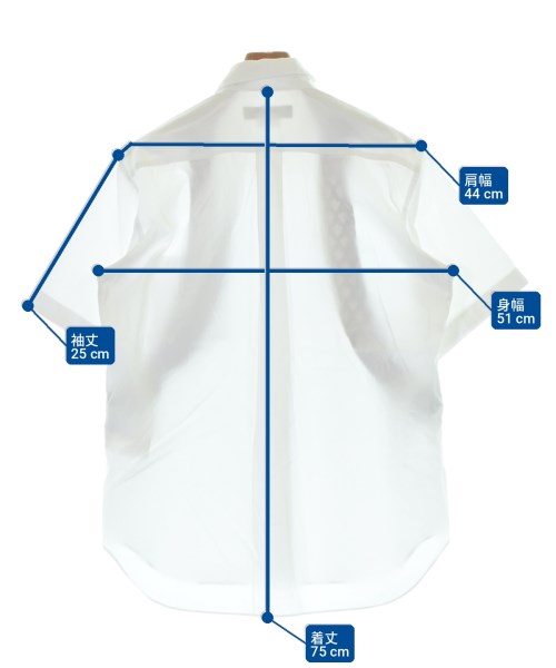COMME des GARCONS HOMME DEUX（コムデギャルソンオムドゥ）カジュアルシャツ 白 サイズ:M メンズ/2200705073110