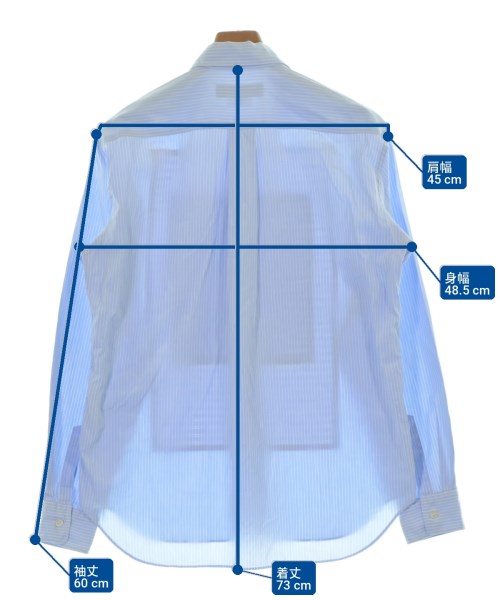 COMME des GARCONS HOMME DEUX（コムデギャルソンオムドゥ）カジュアルシャツ 青 サイズ:S メンズ/2200705073127