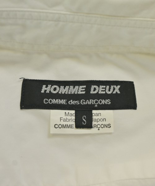 COMME des GARCONS HOMME DEUX（コムデギャルソンオムドゥ）カジュアルシャツ 白 サイズ:S メンズ/2200706889086