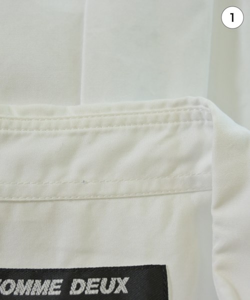 COMME des GARCONS HOMME DEUX（コムデギャルソンオムドゥ）カジュアルシャツ 白 サイズ:M メンズ/2200707732107