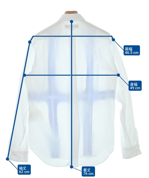 COMME des GARCONS HOMME DEUX（コムデギャルソンオムドゥ）カジュアルシャツ 白 サイズ:M メンズ/2200708285114