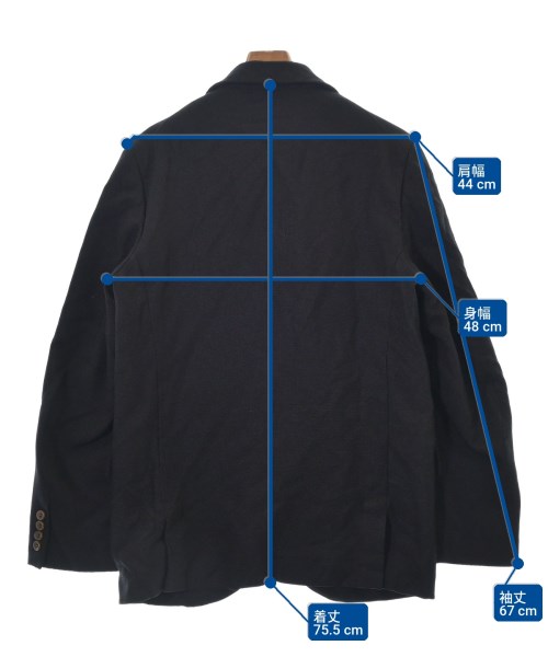COMME des GARCONS HOMME DEUX（コムデギャルソンオムドゥ）カジュアルジャケット 黒 サイズ:M メンズ/2200708559017