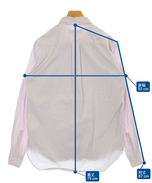 COMME des GARCONS HOMME DEUX（コムデギャルソンオムドゥ）カジュアルシャツ ピンク サイズ:M メンズ/2200709093107
