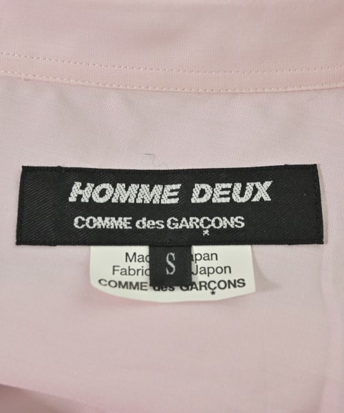 COMME des GARCONS HOMME DEUX（コムデギャルソンオムドゥ）カジュアルシャツ ピンク サイズ:S メンズ/2200709396062