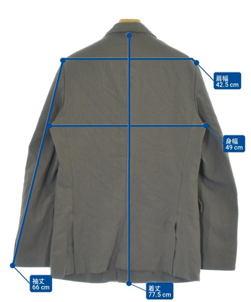COMME des GARCONS HOMME DEUX（コムデギャルソンオムドゥ）テーラードジャケット グレー サイズ:M メンズ/2200709887010
