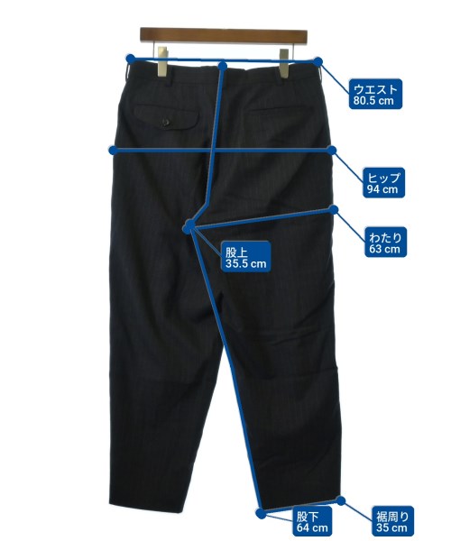 COMME des GARCONS HOMME DEUX（コムデギャルソンオムドゥ）スラックス グレー サイズ:M メンズ/2200709887034