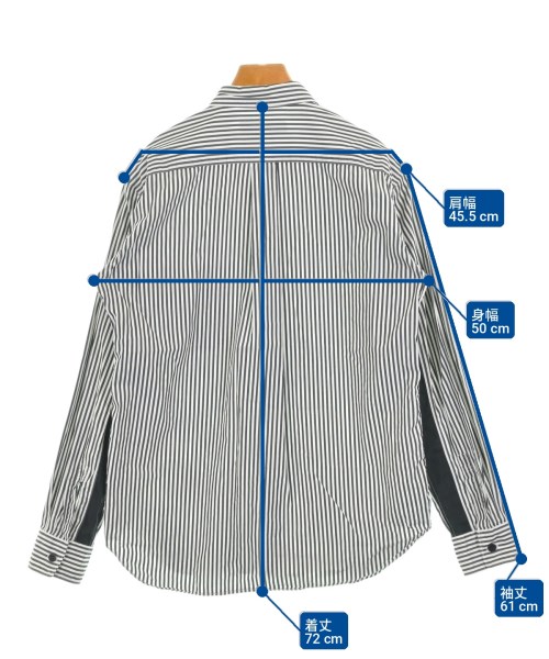 COMME des GARCONS HOMME DEUX（コムデギャルソンオムドゥ）カジュアルシャツ 黒 サイズ:M メンズ/2200706353051