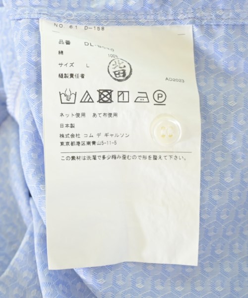 COMME des GARCONS HOMME DEUX（コムデギャルソンオムドゥ）カジュアルシャツ 青 サイズ:L メンズ/2200706353105